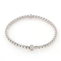 Bracciale Fope Donna Eka in Oro bianco Diamante 0.19 Ct 733B PAVEM B - 733B PAVEM B